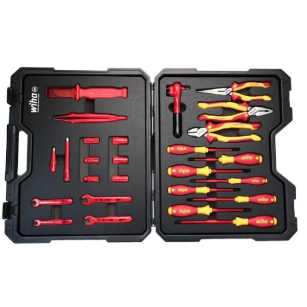 Wiha 91890 Insulated Hybrid and EV Vehicle Repair Essentials Tool Kit 26-Piece