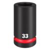 Milwaukee 49-66-6627 SHOCKWAVE IMPACT DUTY 33mm Deep 6-Point Socket