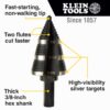 Klein KTSB01 #1 1/8" to 1/2" Double Fluted Step Drill Bit