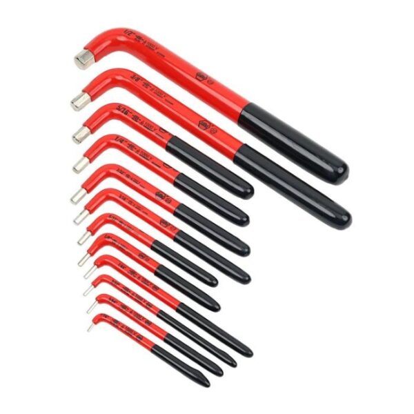 Wiha 13694 Insulated SAE Hex L-Key Set 12-Piece
