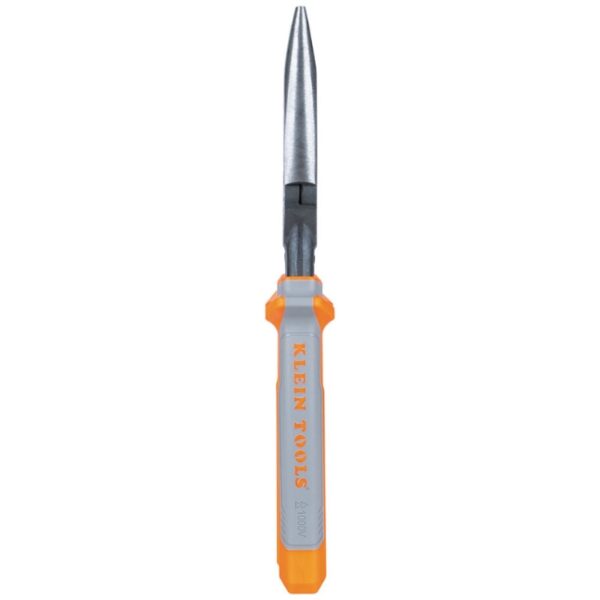 Klein 2038RINS 8" Insulated Long Nose Side-Cutter Pliers
