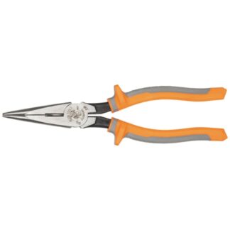 Klein 2038RINS 8" Insulated Long Nose Side-Cutter Pliers