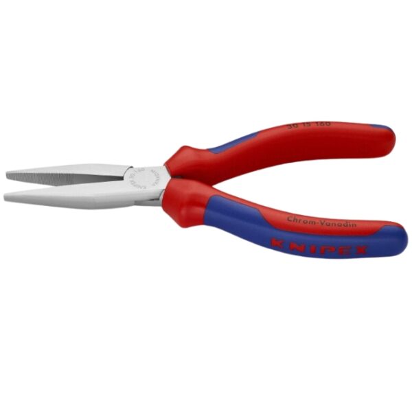 Knipex 3015160 6-1/4" (160mm) Flat Tip Long Nose Pliers