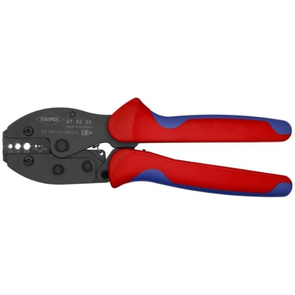 Knipex 975250 8 3/4" Crimping Pliers for COAX, BNC and TNC Connectors