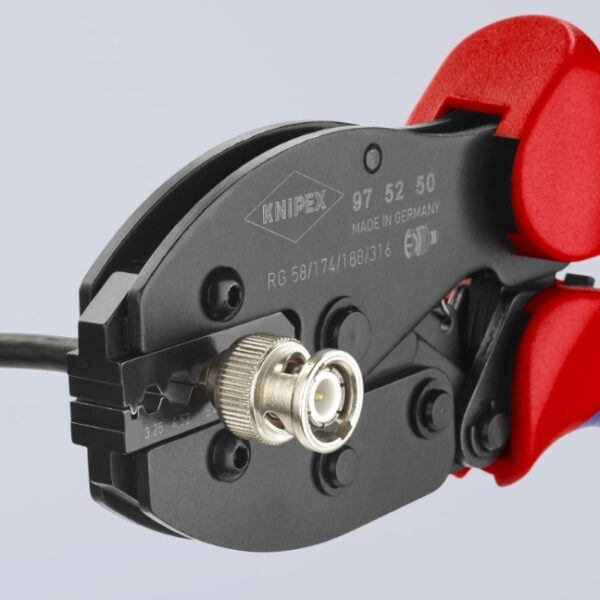 Knipex 975250 -6 Knipex 975250 8 3/4" Crimping Pliers for COAX, BNC and TNC Connectors