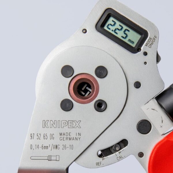 Knipex 975965DG -1 Knipex 975265DG 10-3/4" Digital Four-Mandrel Crimping Pliers for Turned Contacts