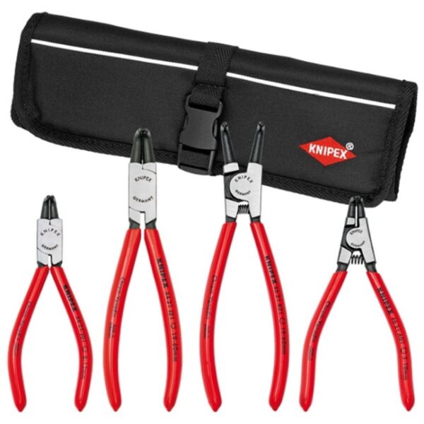 Knipex 9K001954US 90° Snap Ring Set In Pouch 4-Piece