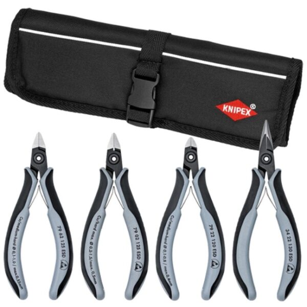 Knipex 9K008010US ESD Electronic Pliers Set 4-Piece