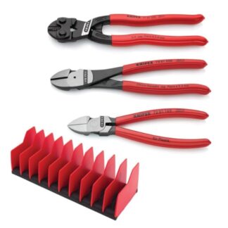 Knipex 9K0080137US Cutting Pliers with Tool Holder Set 3-Piece