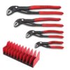 Knipex 9K0080138US COBRA Pliers with Tool Holder Set 4-Piece