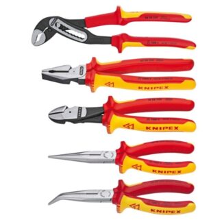 Knipex 9K0080142US VDE 1000V Insulated Pliers Set 5-Piece