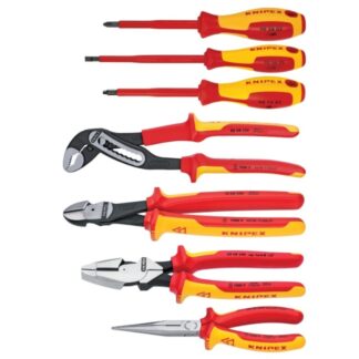 Knipex 9K989826US VDE 1000V Insulated Pliers and Screwdriver Set 7-Piece
