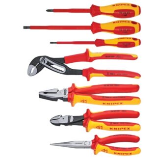 Knipex 9K989827US VDE 1000V Insulated Pliers and Screwdriver Set 7-Piece
