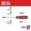 Milwaukee MT208 USA Made 5/16" Slotted x 6" Shank Cushion Grip Demolition Screwdriver