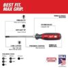 Milwaukee MT200-6 USA Made Cushion Grip Screwdriver Kit 6-Piece