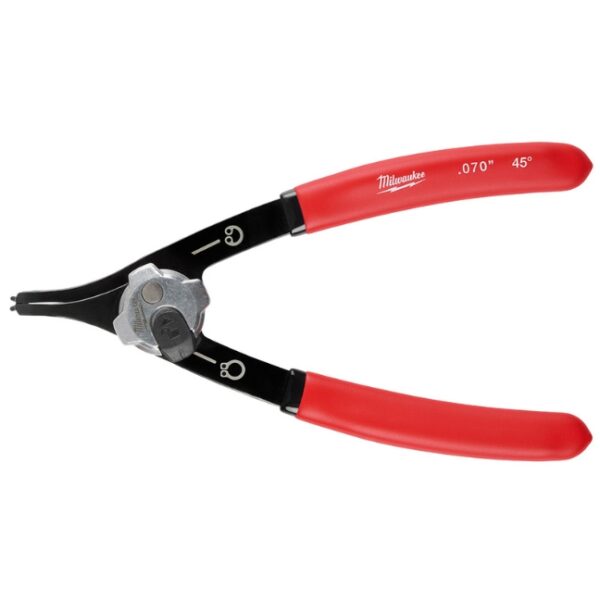 Milwaukee 48-22-6537 0.070" 45° Convertible Snap Ring Pliers Milwaukee 48-22-6537 0.070" 45° Convertible Snap Ring Pliers