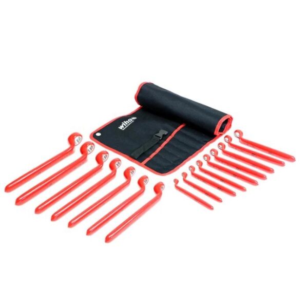 Wiha 21093 1-1/4" Insulated Metric Deep Offset Wrench Set 16-Piece