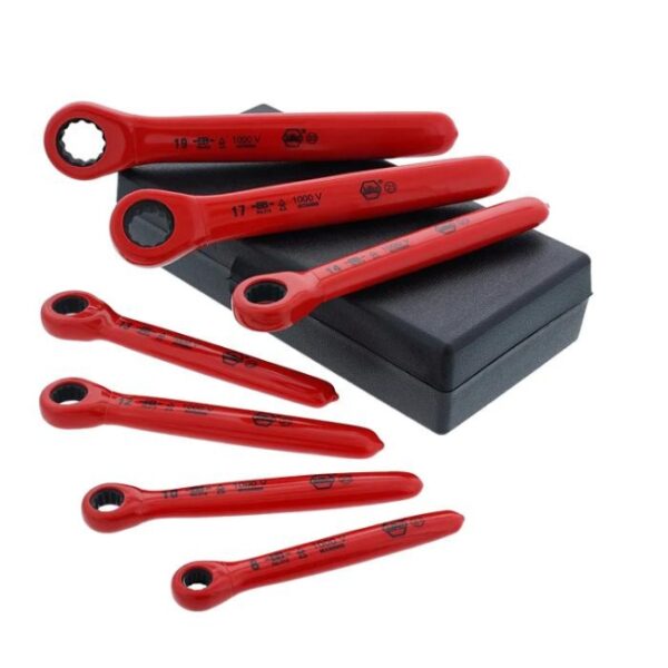 Wiha 21391 Insulated SAE Ratchet Wrench Set 6-Piece