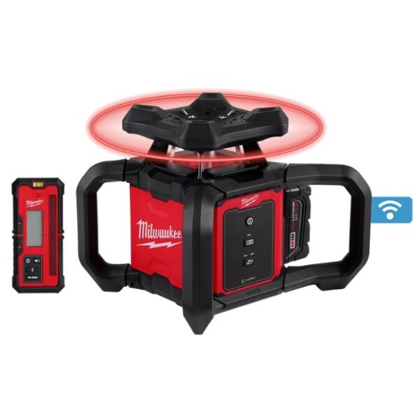 Milwaukee 3701-21 M18 Rotary Laser Level Kit with Receiver Milwaukee 3701-21 M18 Rotary Laser Level Kit with Receiver