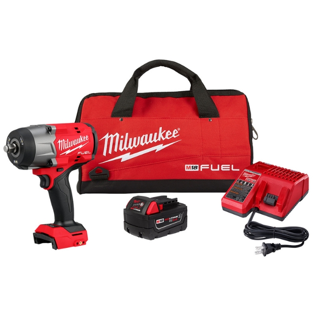 Milwaukee 2967-21B M18 FUEL 1/2" High Torque Impact Wrench with Friction Ring Kit with Bag