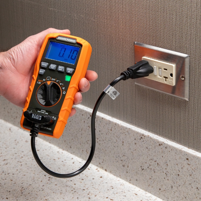Klein ET270 Digital MultiTester DMM with Receptacle Tester BC