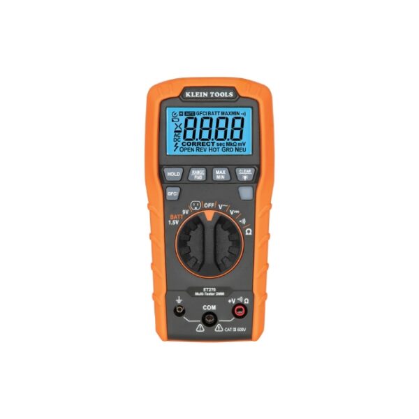 Klein ET270 Digital Multi-Tester DMM with Receptacle Tester