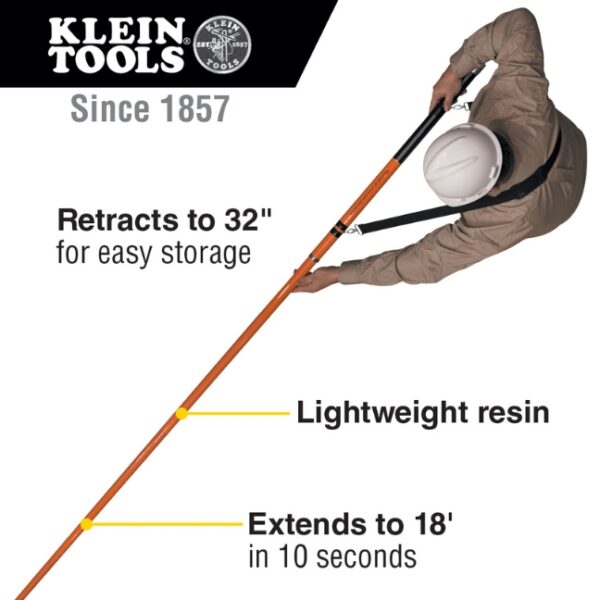 Klein SRS56036 WIRESPANNER PLUS Telescopic Pole