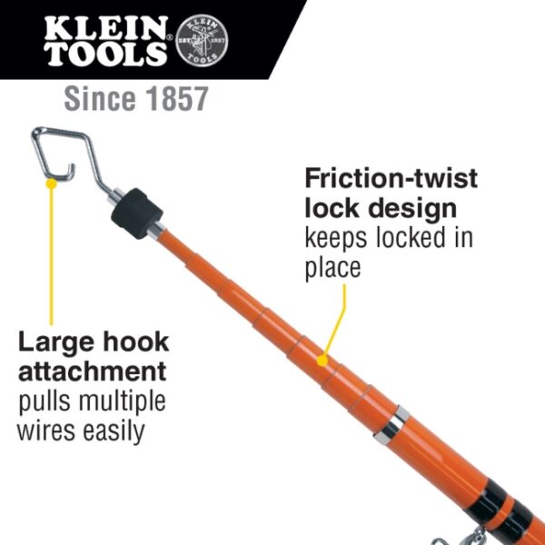 Klein SRS56036 WIRESPANNER PLUS Telescopic Pole