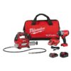 Milwaukee 2967-22GG M18 FUEL 12 High Torque Impact Wrench with Friction Ring and Grease Gun Kit Milwaukee 2967-22GG M18 FUEL 1/2" High Torque Impact Wrench with Friction Ring and Grease Gun Kit