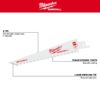 Milwaukee 48-00-5053 6" 8TPI Fleam Ground Bi-Metal SAWZALL Blade for Drywall 3-Pack