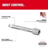 Milwaukee 48-22-9340 14” Drive Extension Set 4-Piece (2) Milwaukee 43-24-9108 3/8" Drive 14" Extension