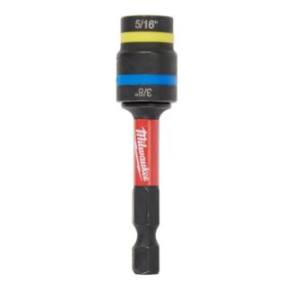 Milwaukee 49-66-4543 SHOCKWAVE IMPACT DUTY 5/16” and 3/8” x 2-1/2” QUIK-CLEAR 2-in-1 Magnetic Nut Driver