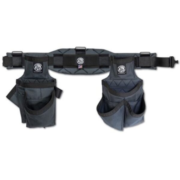 Badger 461010LH Series Gunmetal Grey Carpenter Tool Belt Set - Left Handed