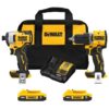 DeWalt DCK225D2 20V MAX ATOMIC 1/2" Drive Brushless Compact Drill Driver and Impact Driver 2-Tool Combo Kit