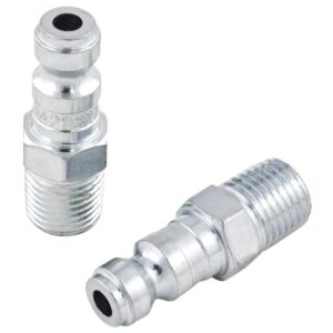 JET 420301 'T' Plug Male - 1/4" Body x 1/4" NPT 2-Pack