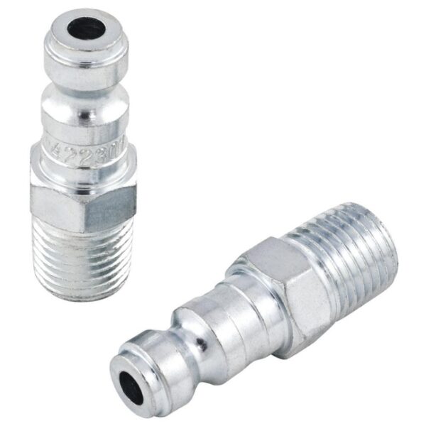 JET 420301 'T' Plug Male - 1/4" Body x 1/4" NPT 2-Pack