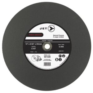 JET 501328 C16T Power Abrasive T1 Cut-Off Wheel 14x5/32x20mm