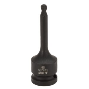 JET 687281 Ball Nose Hex Impact Bit 1/2" DR x 6 mm
