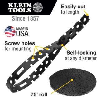 Klein 450-700 75ft Stretch Cable Tie Roll (5)