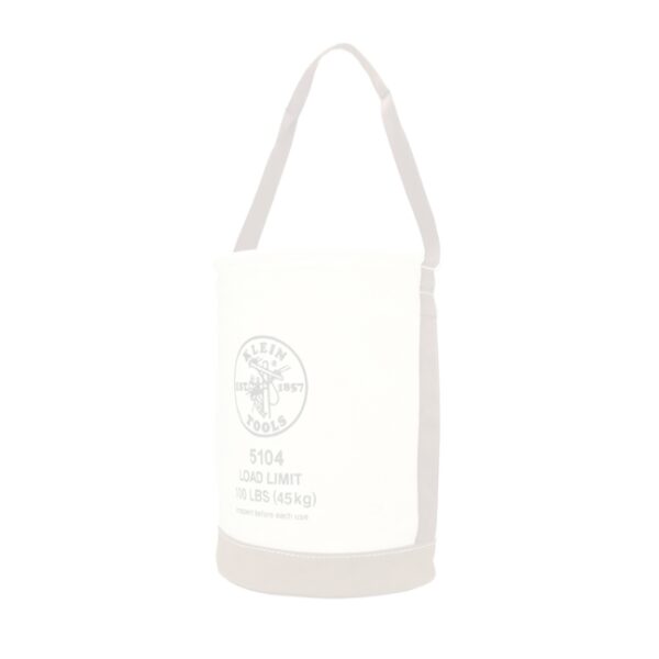 Klein 5104 12" Canvas Bucket with Leather Bottom