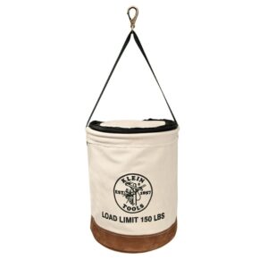 Klein 5104CLR17 17" Canvas Bucket with Closing Top