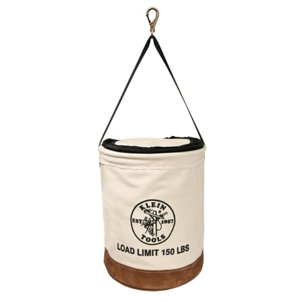 Klein 5104CLR17 17" Canvas Bucket with Closing Top