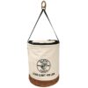 Klein 5104CLR22 22" Canvas Bucket with Closing Top