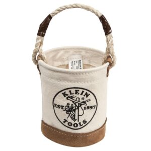 Klein 5104MINI Mini Leather Bottom Canvas Bucket