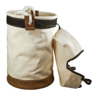 Klein 5104VT 12 Leather Bottom Canvas Bucket with Top (1)