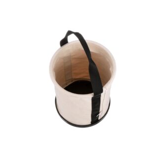 Klein 5109 12" Wide-Opening, Straight-Wall, Molded Bottom, Canvas Bucket