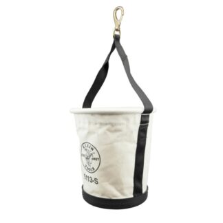 Klein 5113 Canvas Tapered-Wall Bucket with Swivel Snap Hook