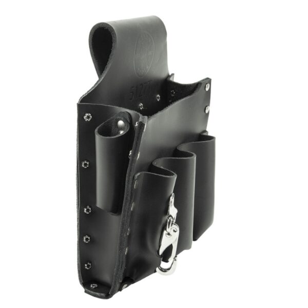 Klein 5127T 6-Pocket Leather Tool Pouch with Tunnel Loop