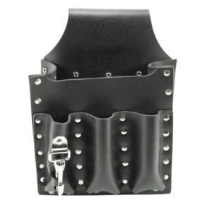 Klein 5127T 6-Pocket Leather Tool Pouch with Tunnel Loop