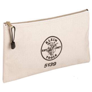 Klein 5139 12-1/2" x 7" x 0.7" Canvas Zipper Bag